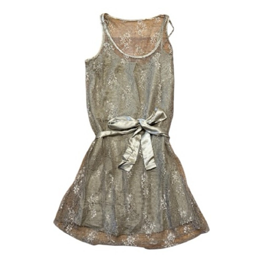 Mango Satin Slip Dress in Elegant Gold Beige